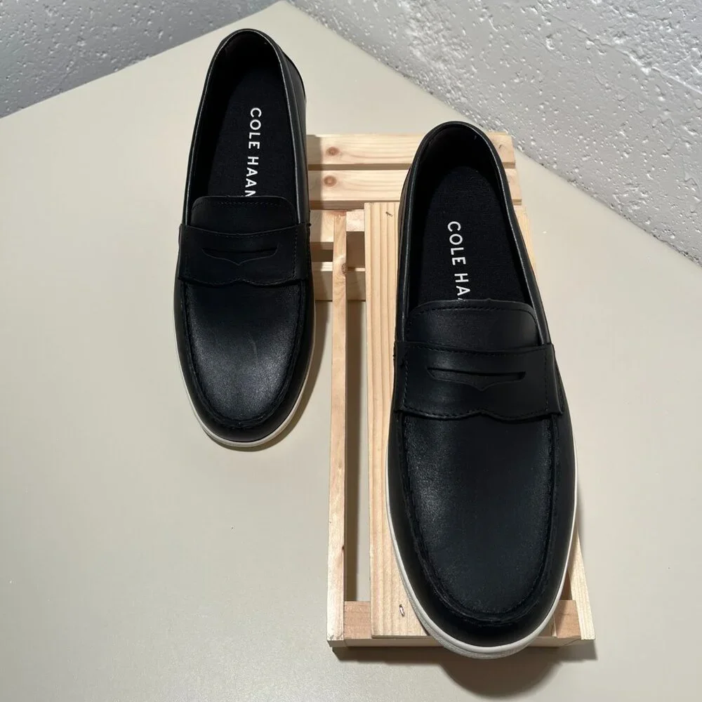 Cole Haan Men's Pinch Weekender Leather Penny Loafers - NWOB - Picture 2 of 14